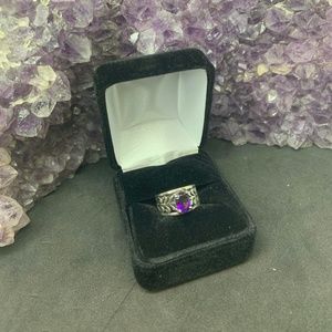 James Avery Retired Adoree Ring With Amethyst